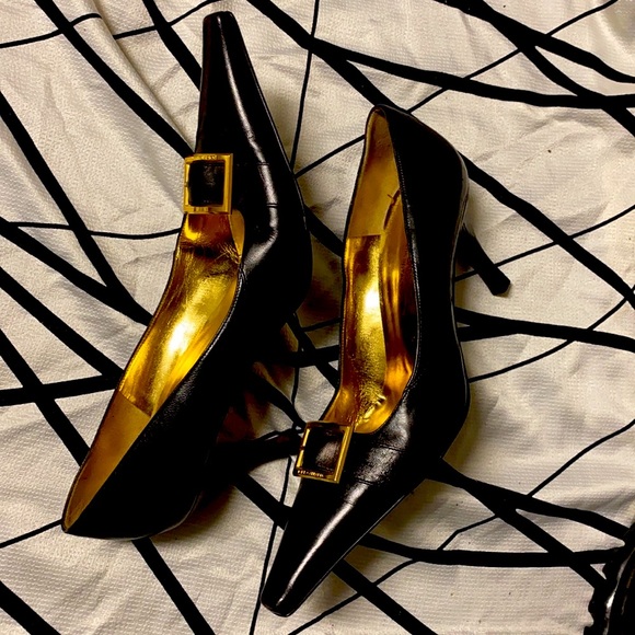 Dolce&Gabbana Red Soles Timeless Italian Gold Logo Red Shoes Made in Italy 🇮🇹 - Picture 5 of 12